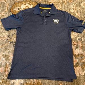 Marquette Golden Eagles Colosseum Polo Shirt Size Small Color Grey